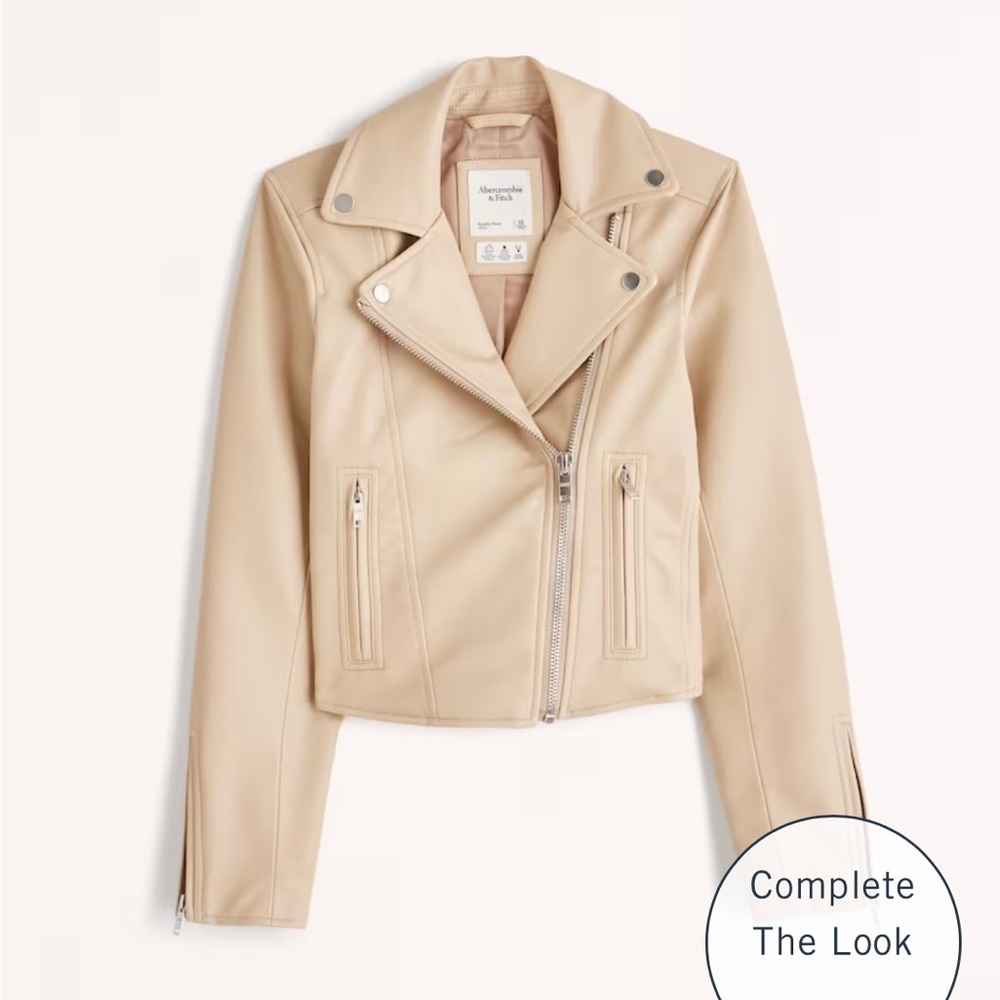 Abercrombie leather jacket (never worn)!!! Great for the fall!